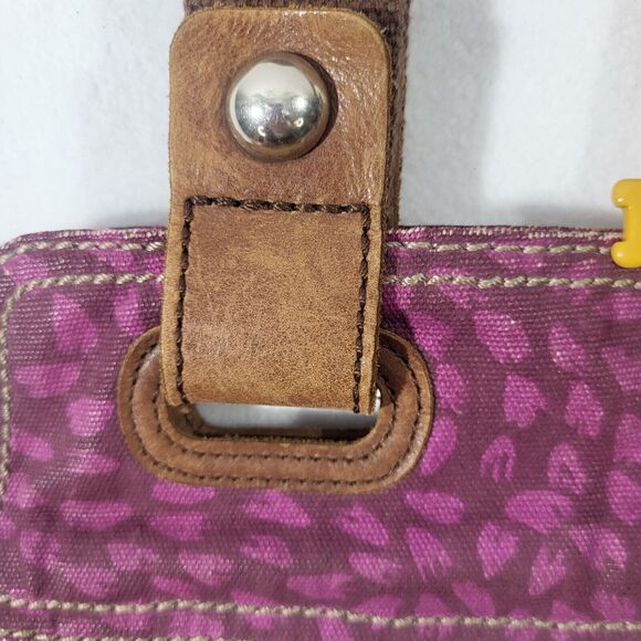 Fossil Multicolor Tree Nature Print Coated Canvas Tote Shoulder Bag - Picture 11 of 12